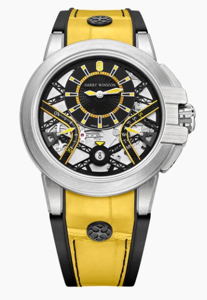 Harry Winston Zalium Variation Yellow OCEABI42ZZ002 Replica Watch